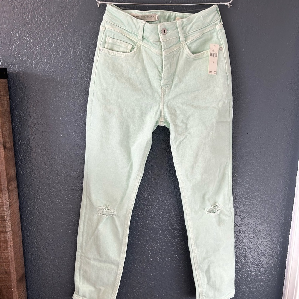 Mint Green Women's Jeans